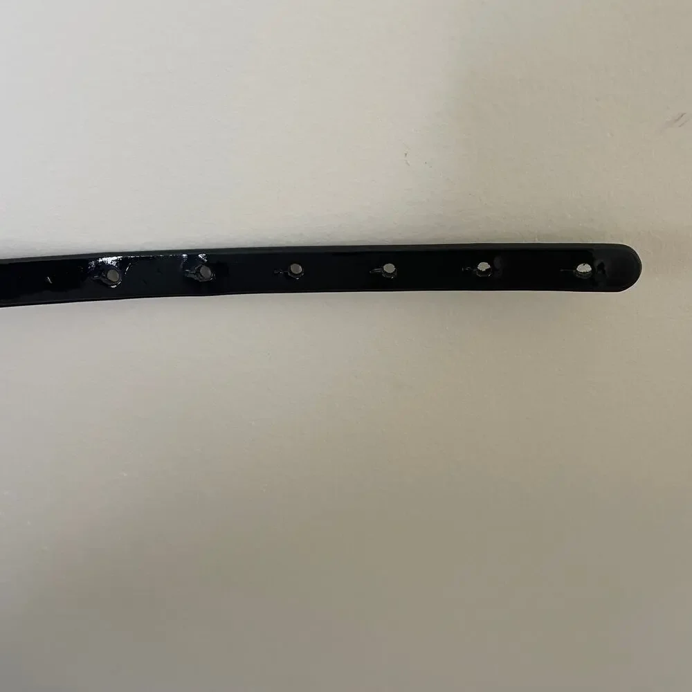 White House Black Market Silver Toned Bow Belt Sz M